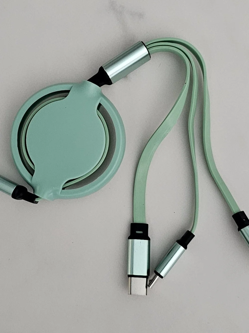 Mint Green Multi-Connector Charging Cable